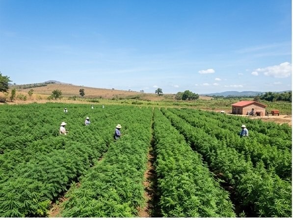 Medicinal plant cultivation area